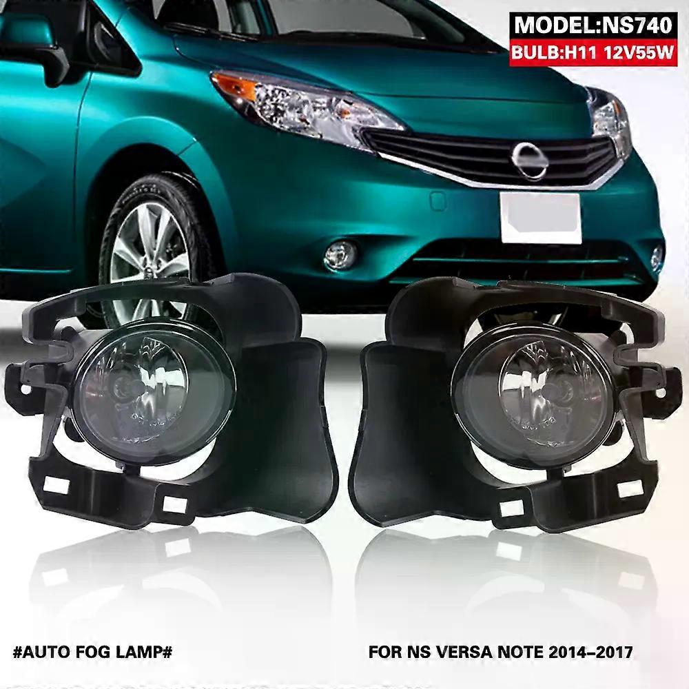 High qualityFor Nissan VERSA NOTE 2014 2015 2016 2017  Front Fog Lights Car Styling Spot Light Fog Lamps With Switch - 1 Pair