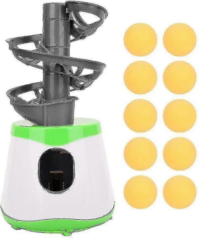 Automatisk Ball Machine Bordtennis Exerciser Ping Pong Automatisk servering pitching maskin med 10 baller for sportstrening