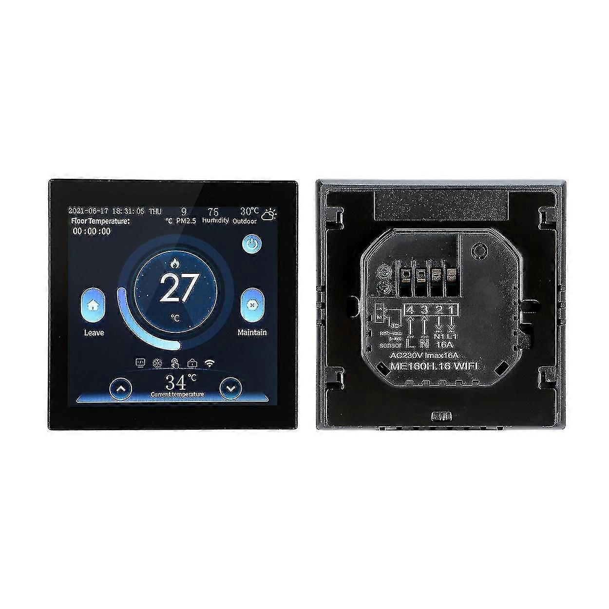 Wireless thermostat 4 inch color screen smart thermostat boiler controller plumbing thermostat