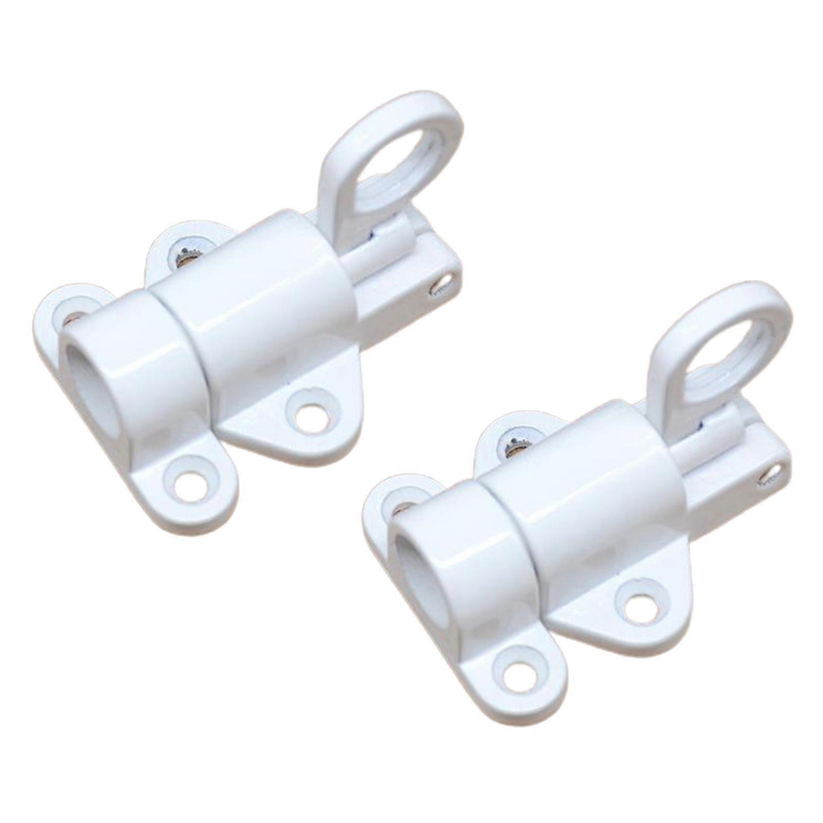 2Pcs Aluminum Alloy Window Gate Cabinet Pull Ring Spring Load Automatic Door