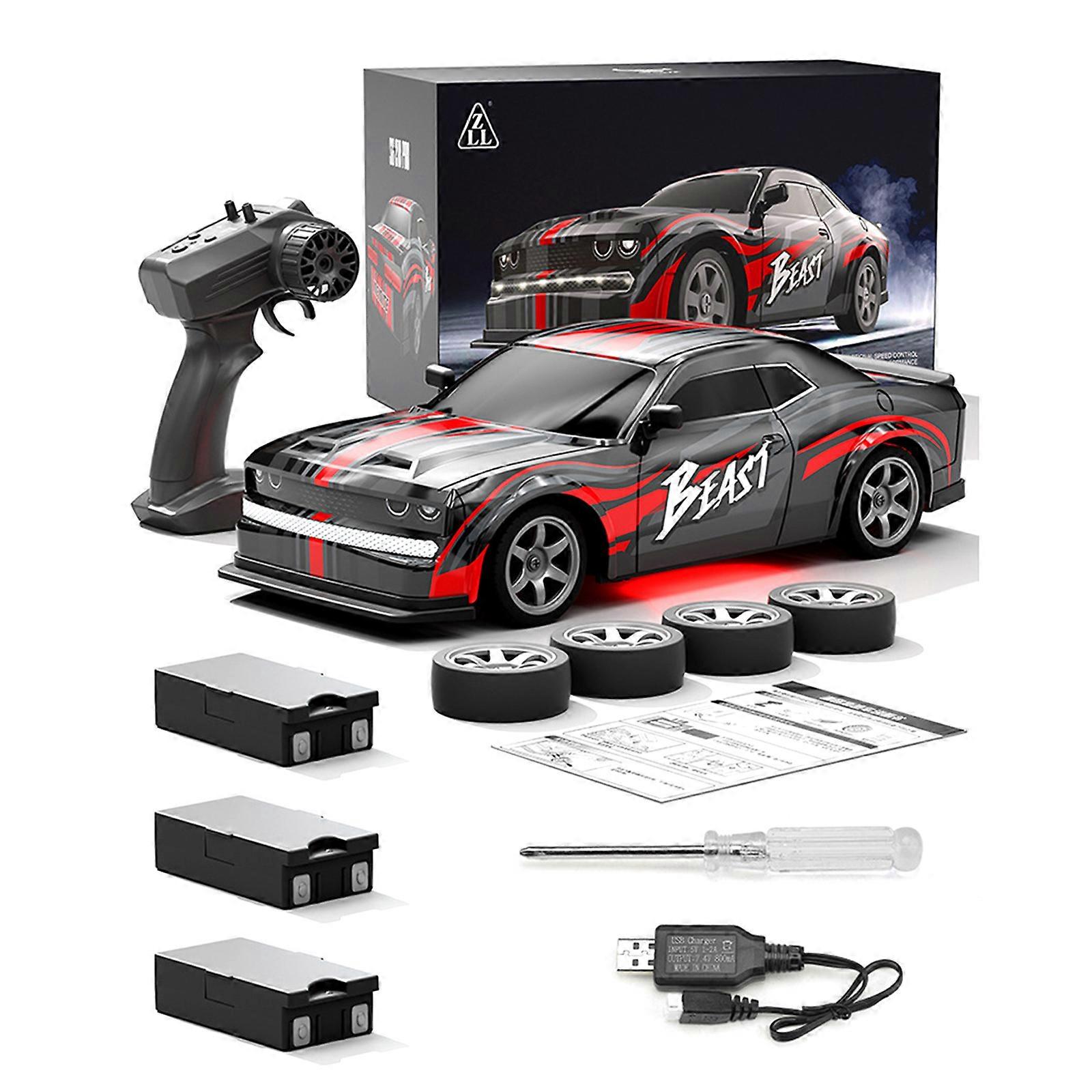 High Speed 1 20 Scale Drift Car Thrilling 1 20 Scale Drift Race Car Kids Friendly Controllers with LED Light