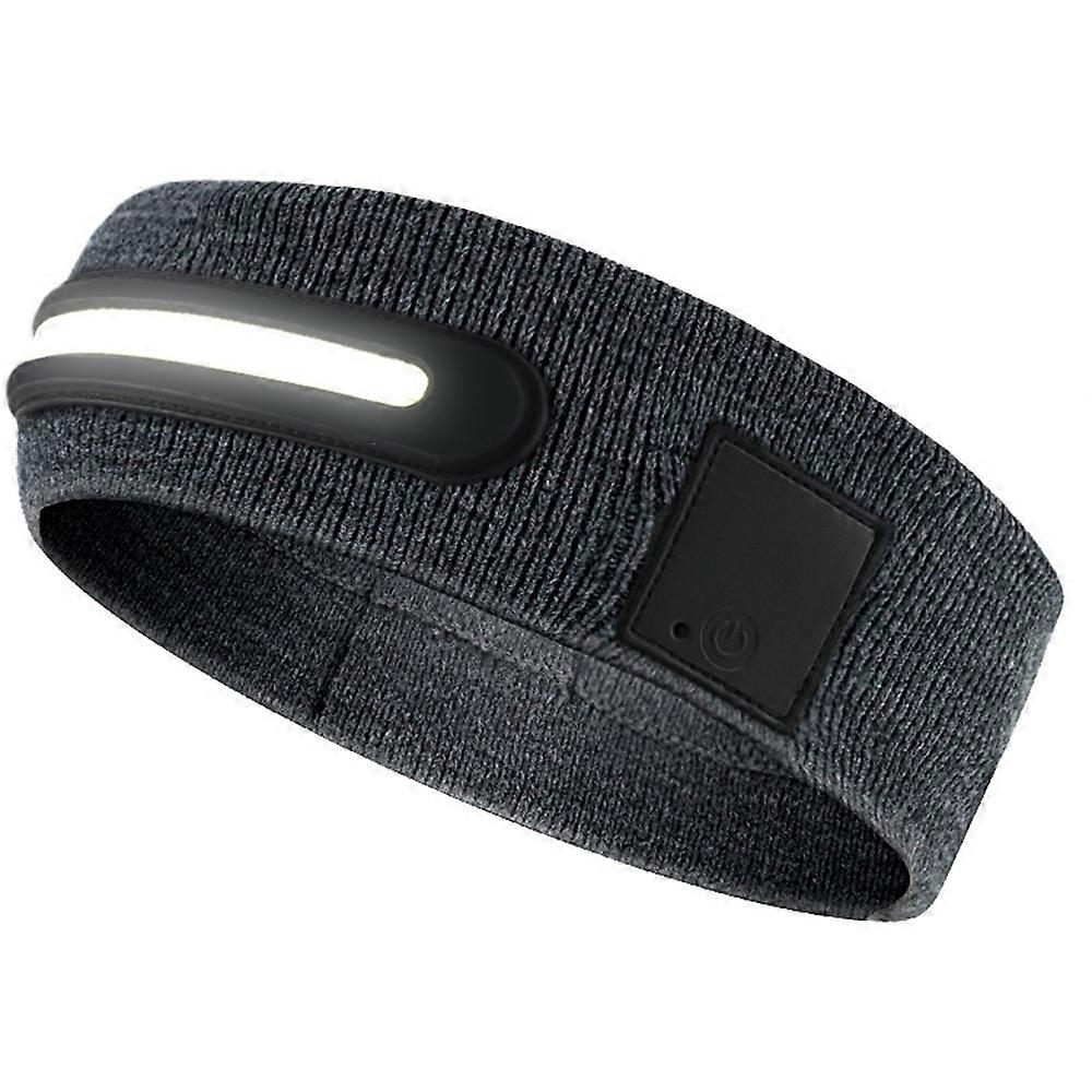 Z3-TD3 LED Bandeau Running Rechargeable Allumer Couvre-chef Absorber la sueur 3 modes de lumière Bandeau de cheveux