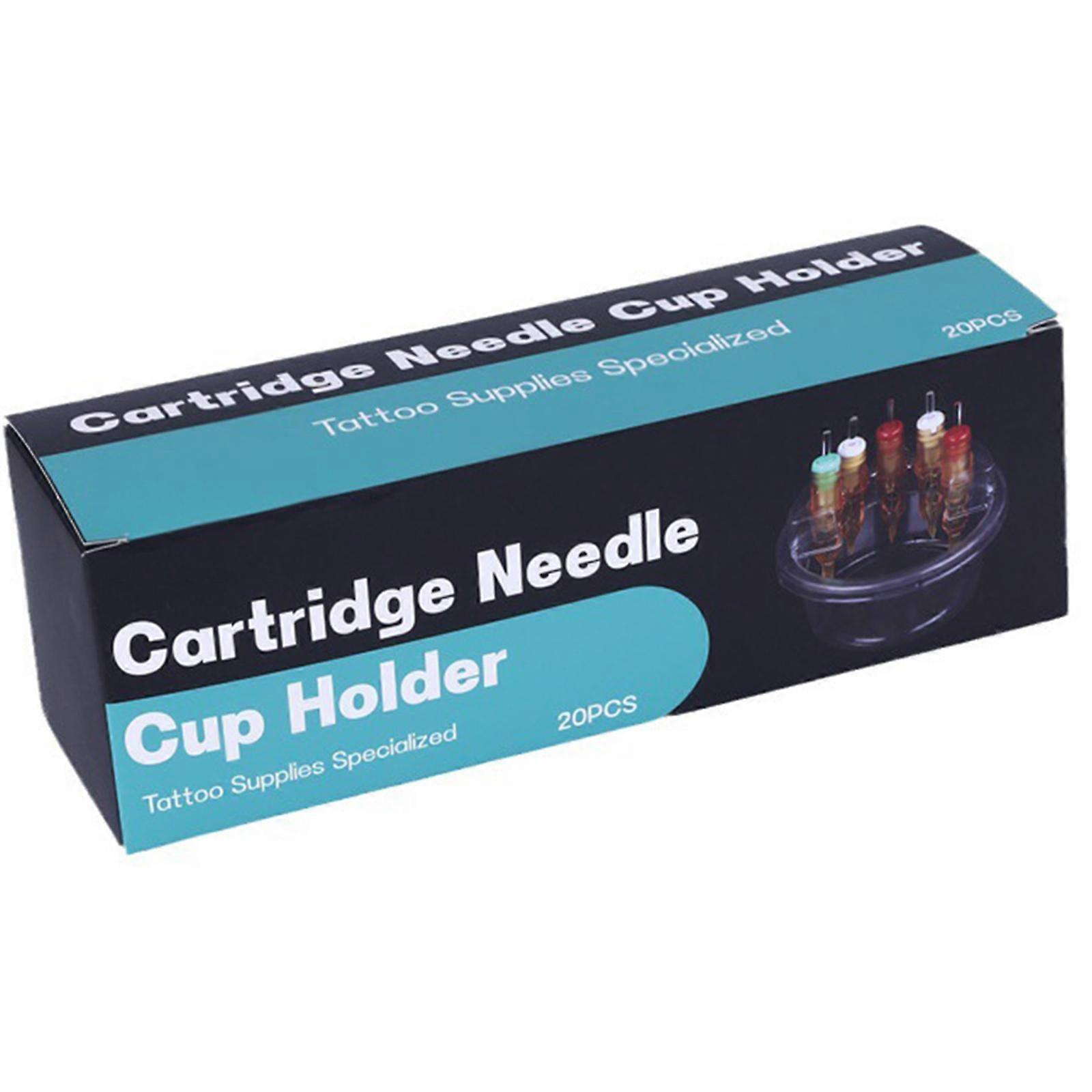 20x tatuoinnit patruuna neulanpidike läpinäkyvä kertakäyttöiset tatuoinnit patruunan neulaalustat tatuoinnit patruunan neulalevy