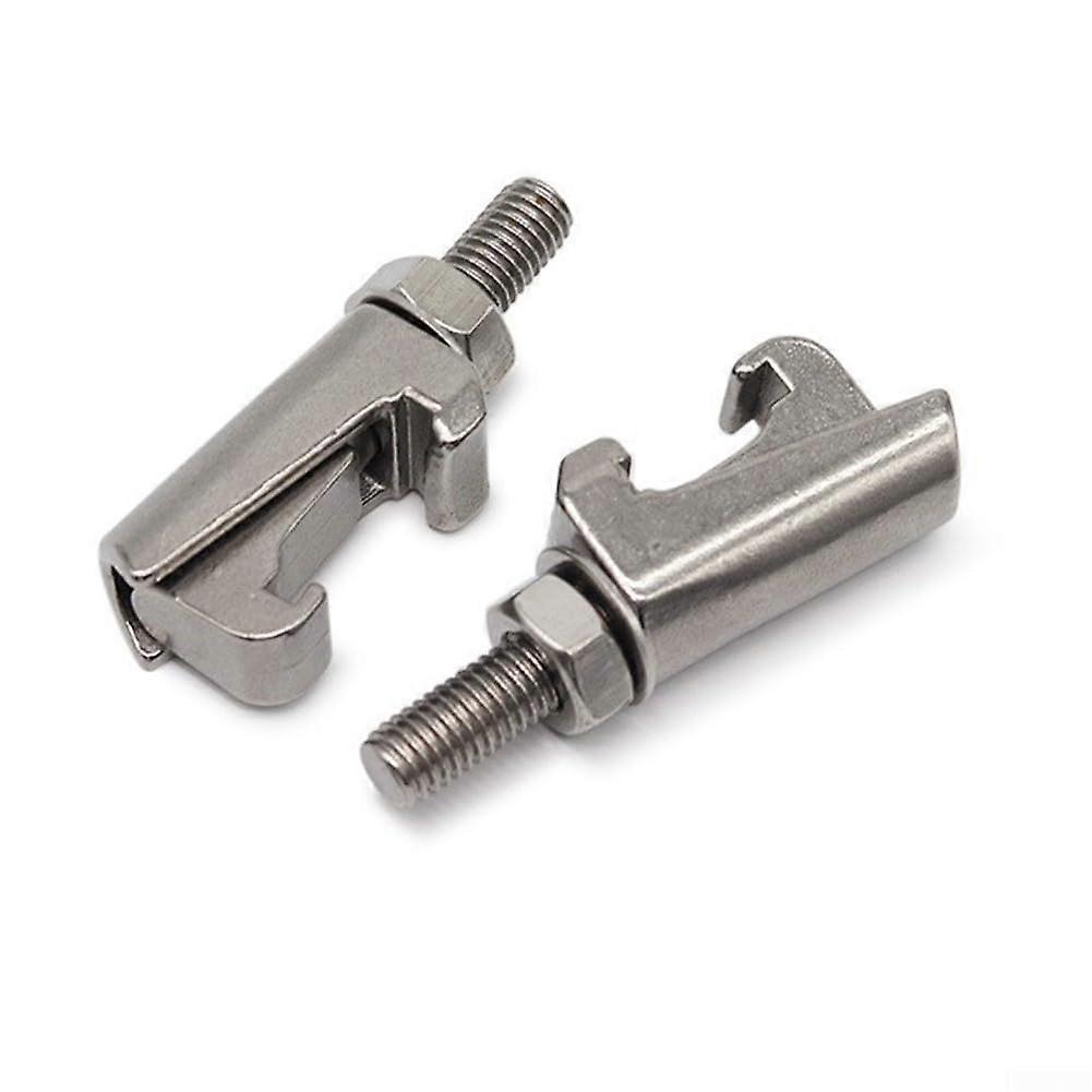 M8 ISO Double Jaw Clamp with C Type Vernier Caliper Hook Screw, 304 Stainless Steel, Adjustable Size, Durable Design