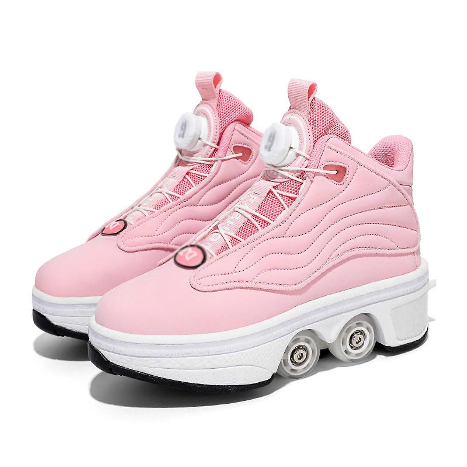 Rollschuhe mit Rollen, 's Rollschuhe mit 4 Rollen, Rosa, EU 37