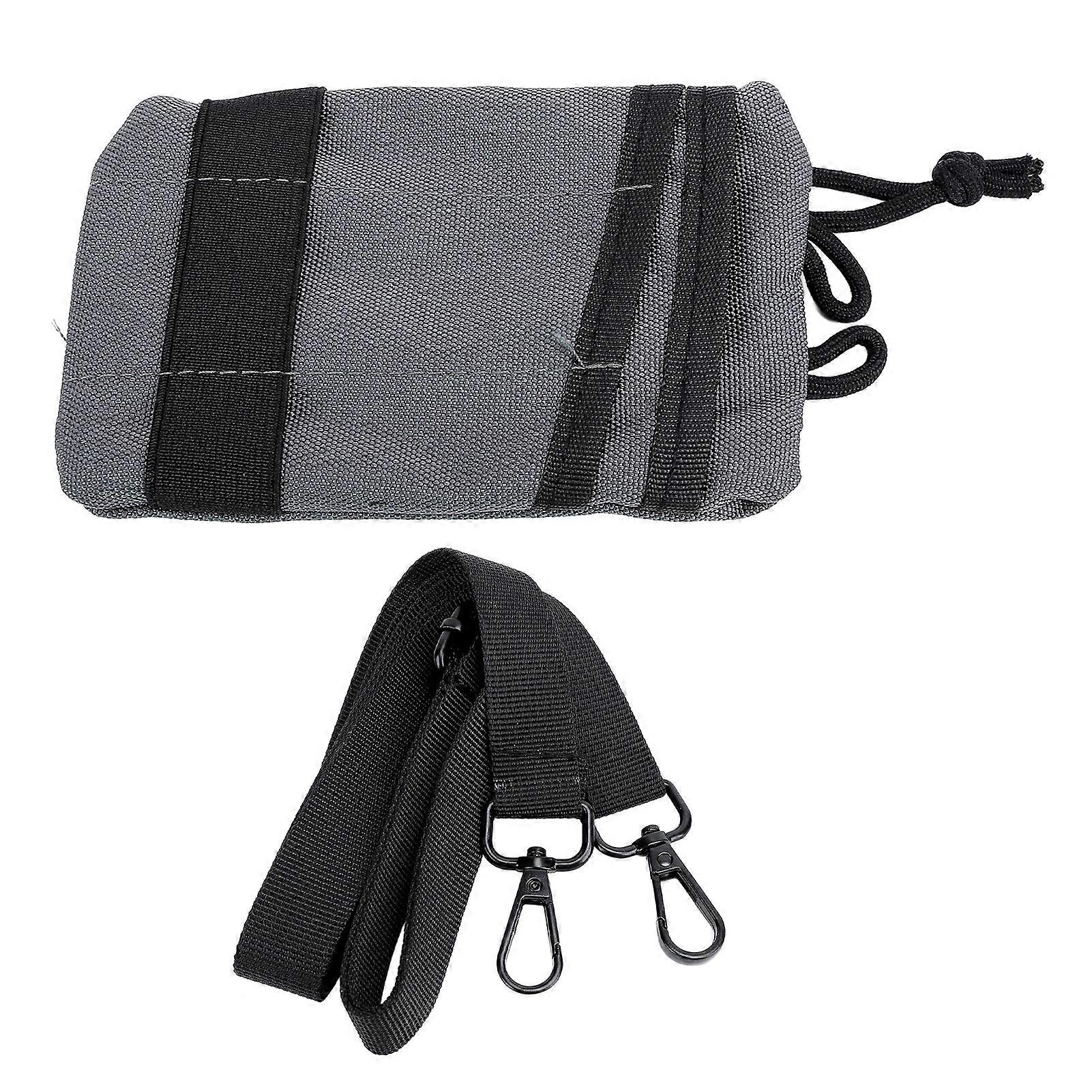 Zipper Tool Bag Oxford Fabric Portable Multipurpose Utility Pouch for Tools Keys Cards Mobile Phones Light Gray