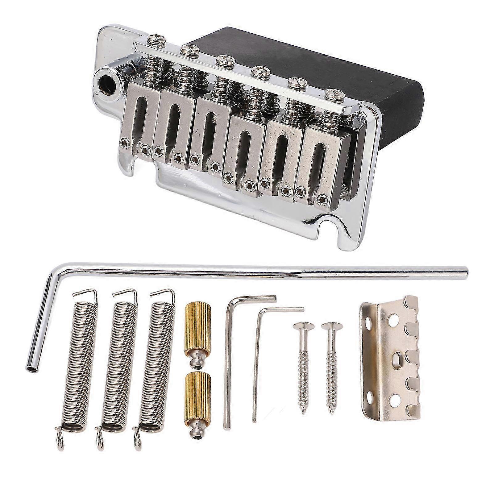 Electric Guitar Tremolo System 6 String Bridge Saddles Set Replacement Parts
