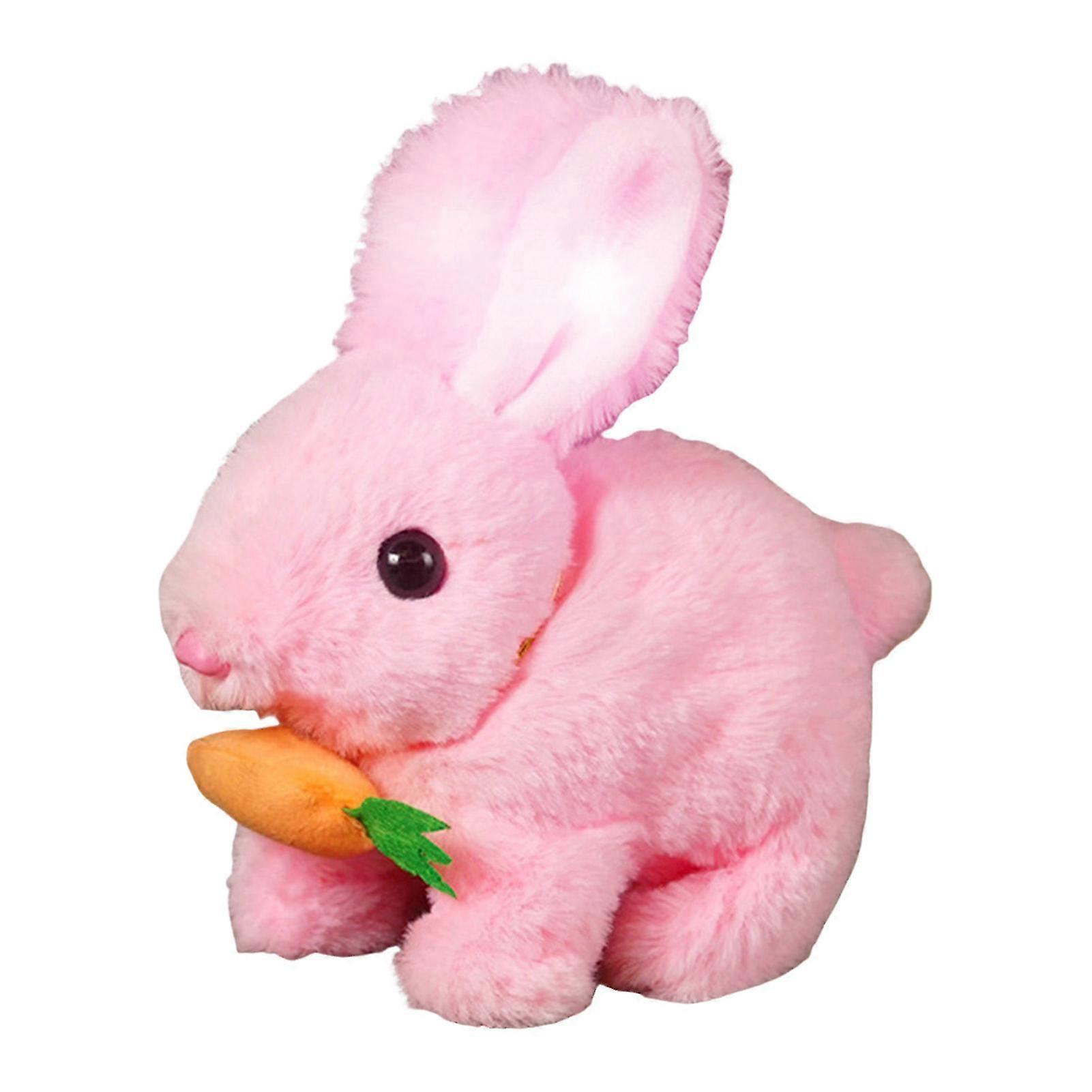Bunby Realistic Talking Walking Bunny Toy, Easter Interactive Plush Bunny Robot