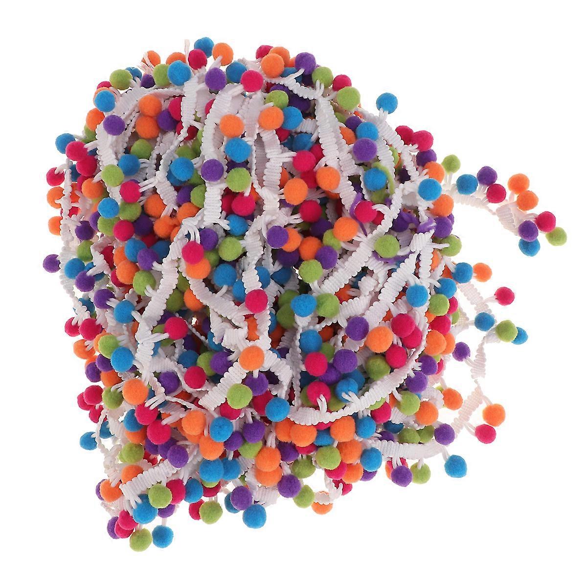 Handmade Ball Fringe Trim, Functional for DIY Crafts and Decor