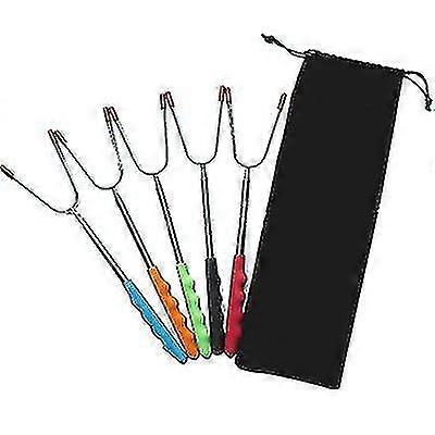 5 Pcs /set Telescopic Barbecue Fork--