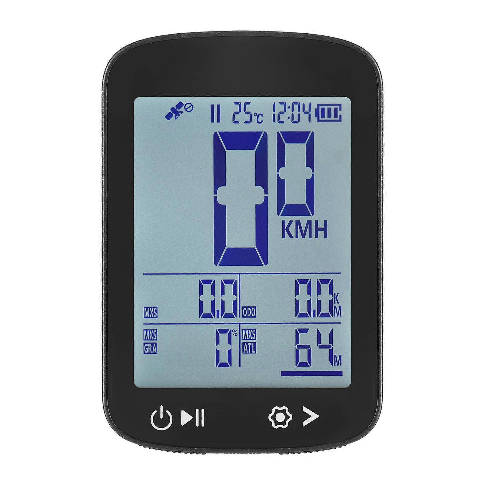 GPS Bike Computer Wireless Bike Speedometer High Clear Display 5 Star Positioning GPS BeiDou GLONASS Galileo and QZSS Rechargeable Bike Odometer
