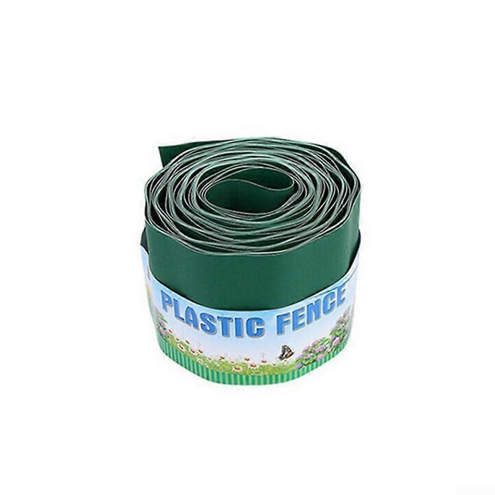 Lawn Edging for Grass and Flower Bed Separation, 10cm Height, 9m Length, Durable Plastic Garden Border