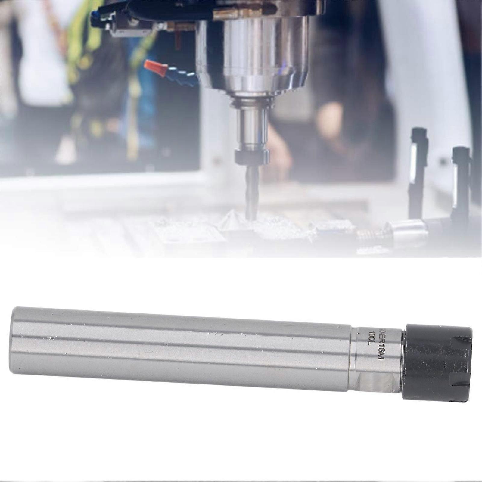 Collet Chuck Extension Rod C20‑ER16M‑135L Straight Shank Tool Holder ER16M Wrench for CNC Lathe Milling