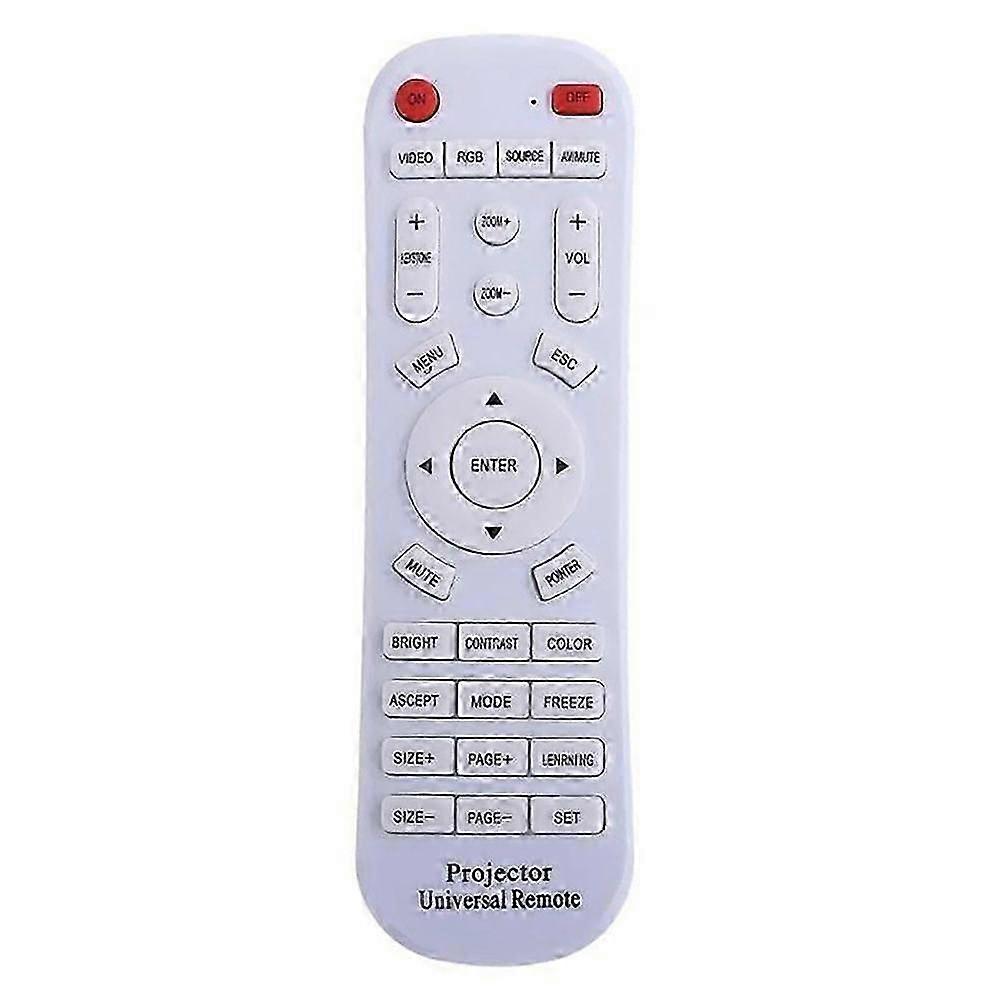 Universal Projector Remote Control White 10M Distance ABS Material Projector Clicker for Home Office Projectors