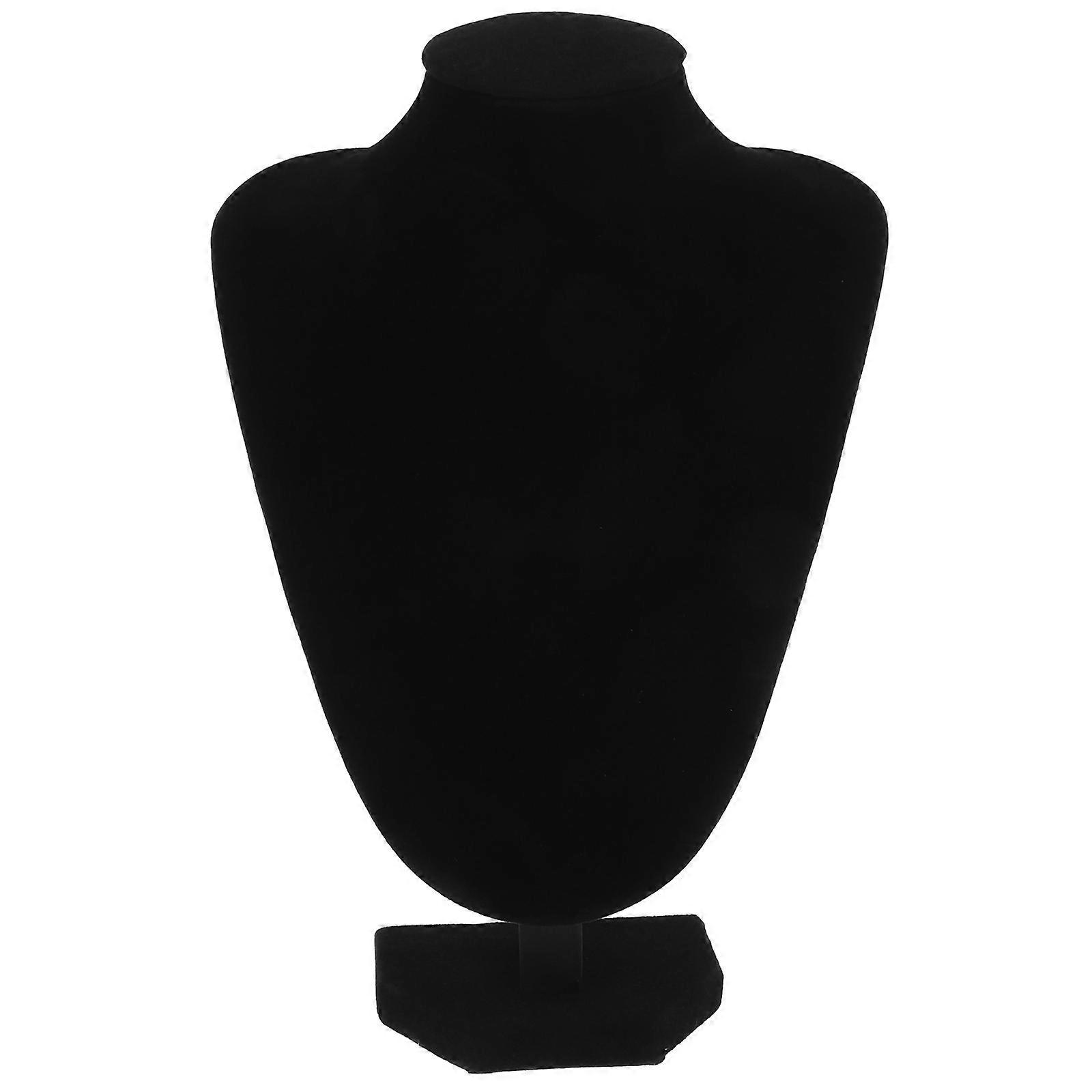 Jewelry Display Stand Mannequin Bust Necklace Holder Lightweight Velvet Organizer for Home Office Retail Pendants