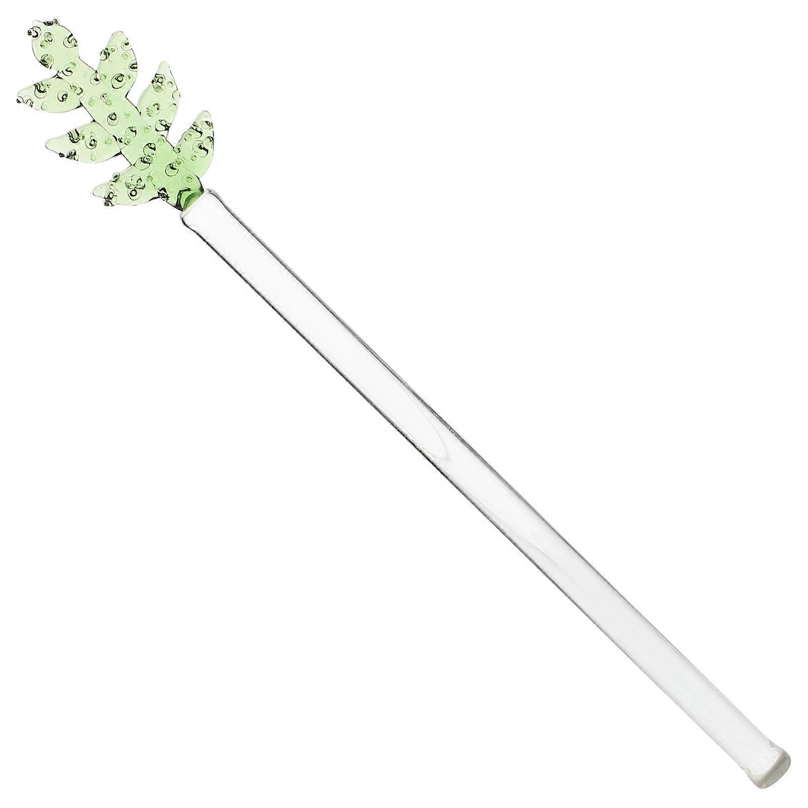 Swizzle Sticks For Cocktails Glass Stirring Stick Tea Shop Use Afternoon Tea Reusable Simple And Elegant Design 1Pack