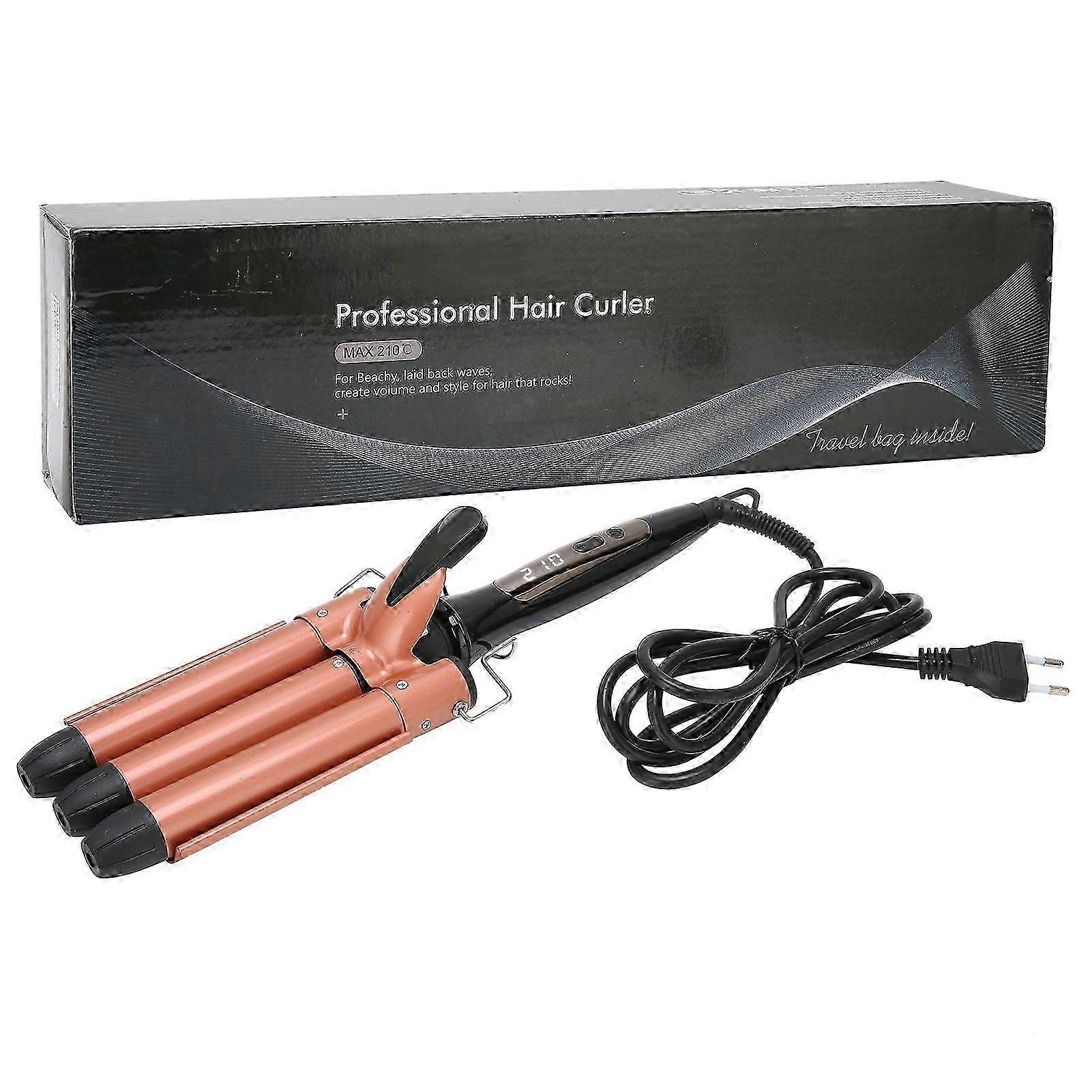 Portable Household Hair Curler with Adjustable Temperature, 25mm Barrel Size, EU Plug 220V