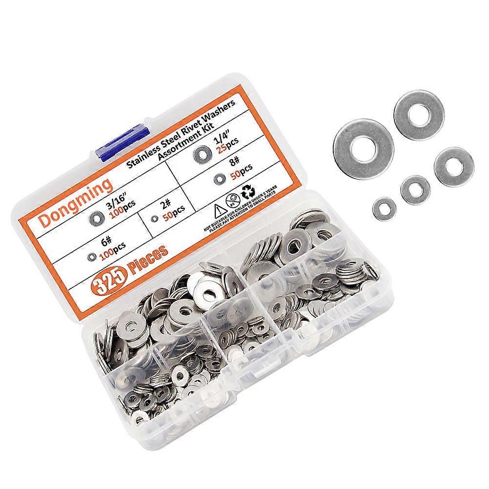 a refined and engaging product description based on your input:
**325pcs Flat Washer Assortment Kit – Essential Hardware for Repairs, Machinery,