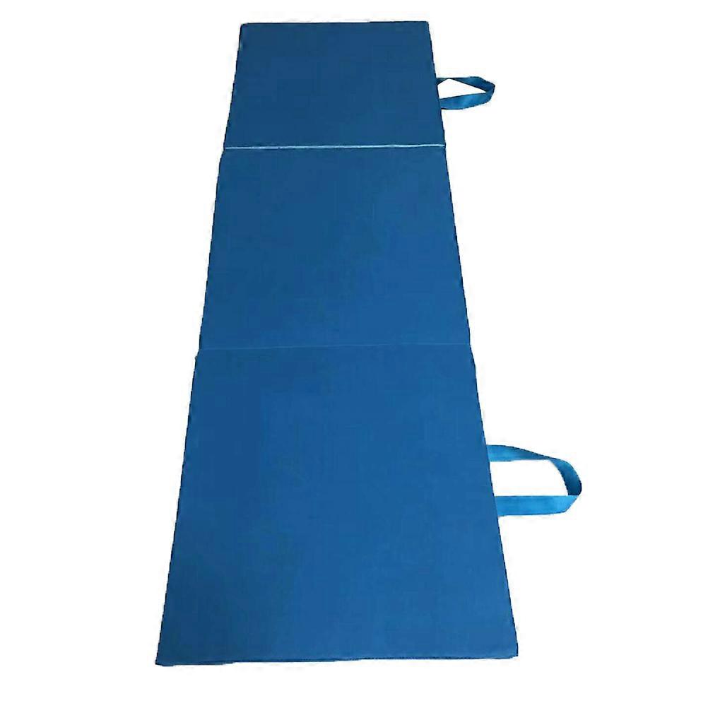 Exercise Mat For Home Workout Routines Balance Support Cushioning 180x60x5cm Blue 1Set