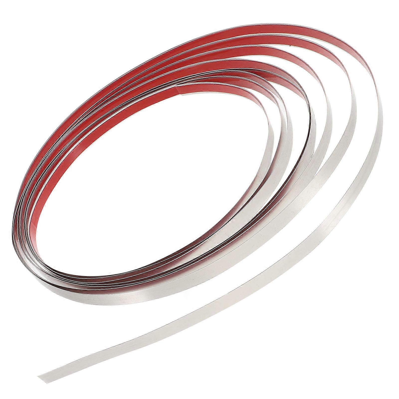Sealing Strip Molding Trim Modern Design Ceiling and Wall Decoration Stainless Steel 5m X 1cm Self Adhesive 1 Roll