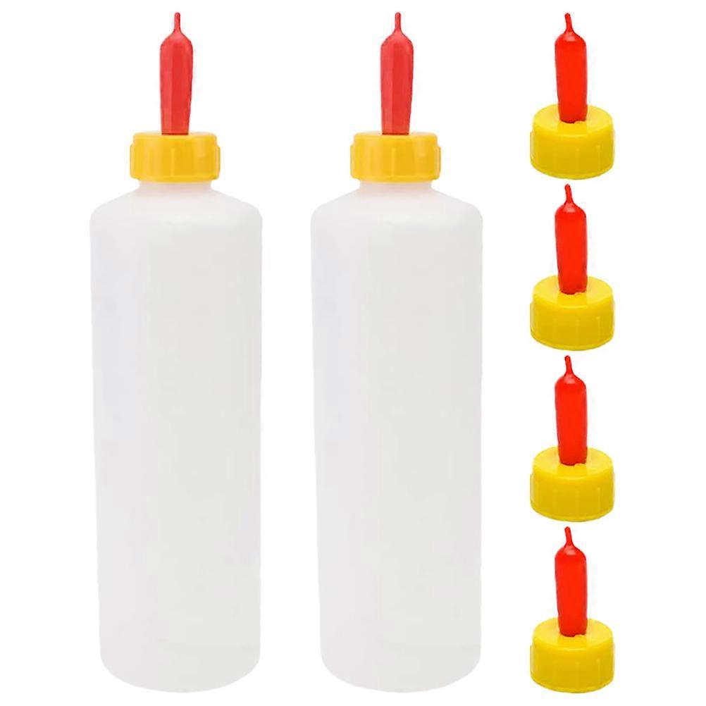 Calf Feeding Bottle Lamb Nursing Bottles For Newborn Lambs Calves Piglets Livestock Farmhouse Use Multifunctional Design 2 Sets