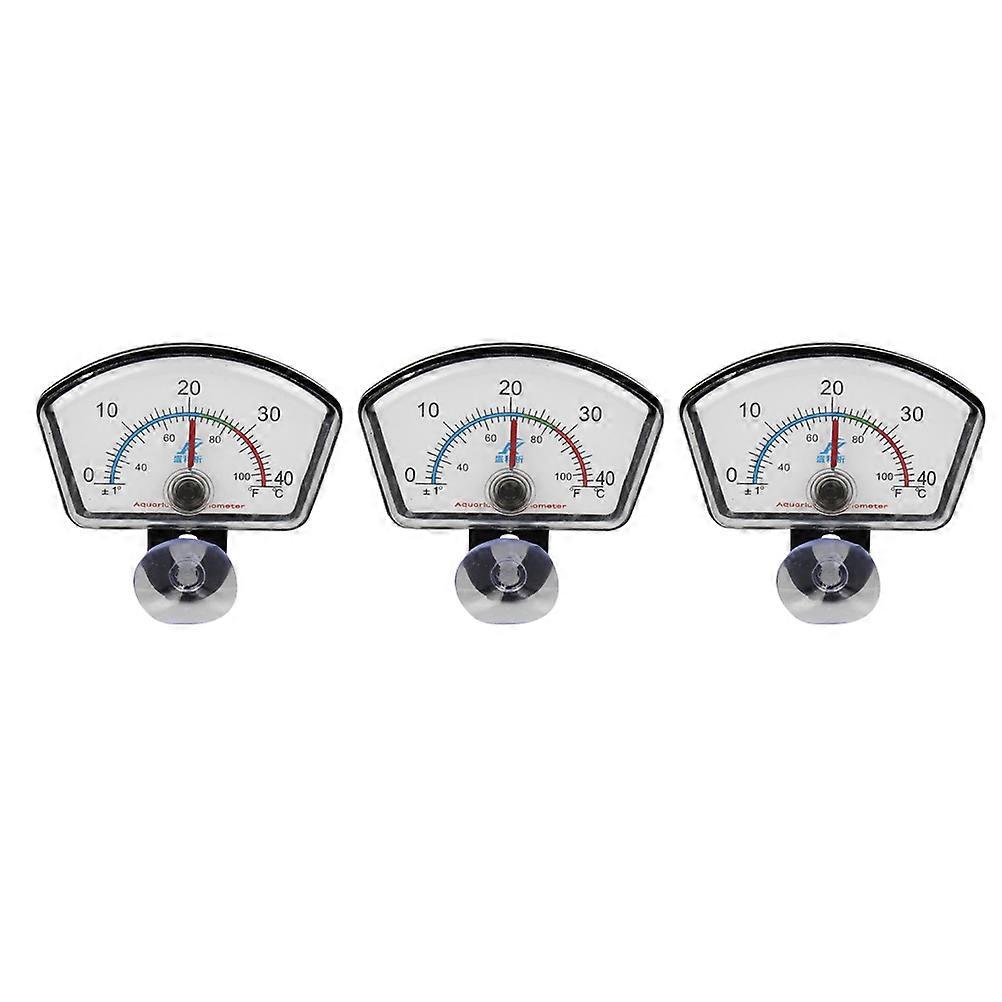Fish Tank Measuring Tool Pointer Thermometer for Thermometry 3Pcs Aquarium