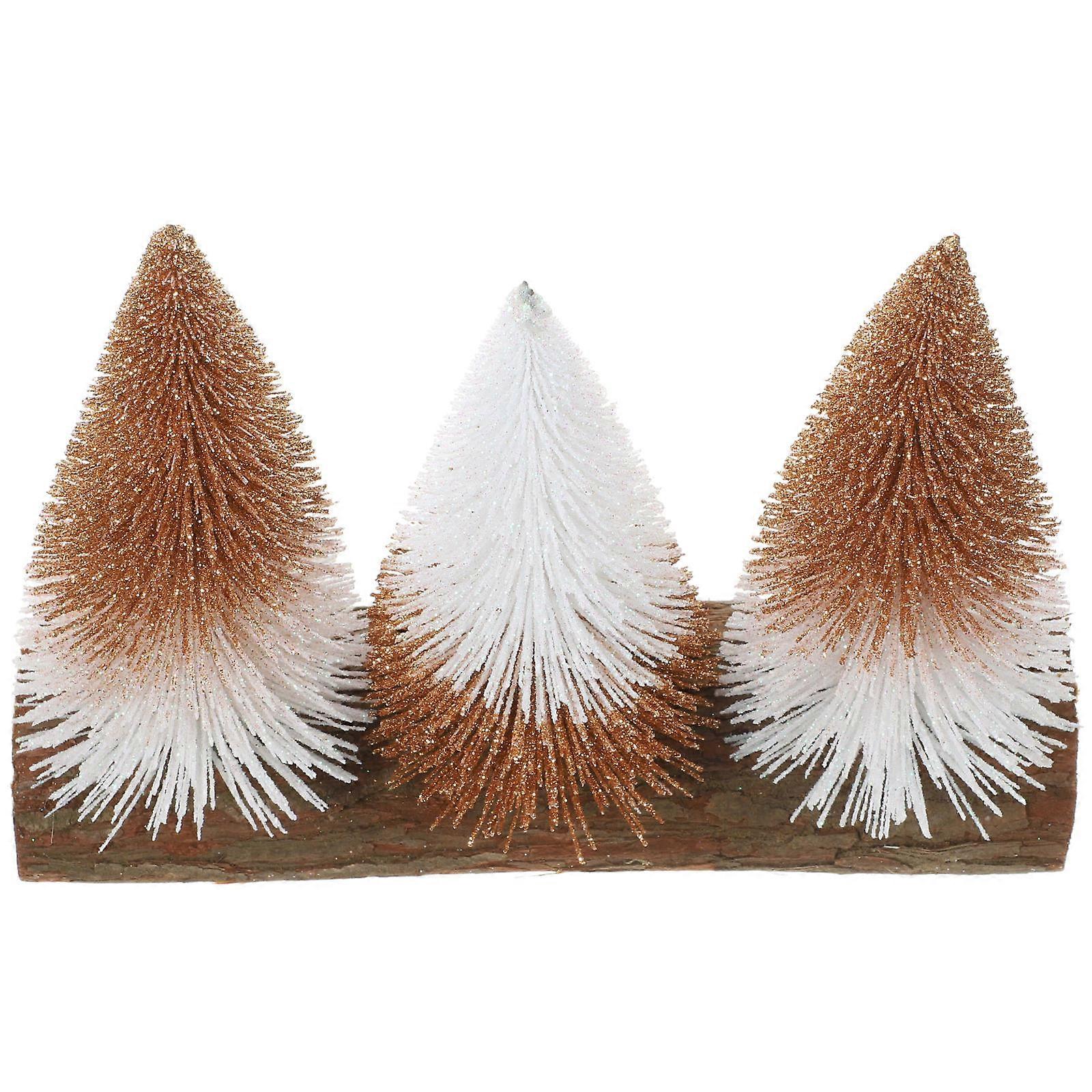 Desk Ornaments Mini Tabletop Christmas Tree Festive Tree Homeowners Decor PET Material per Unit