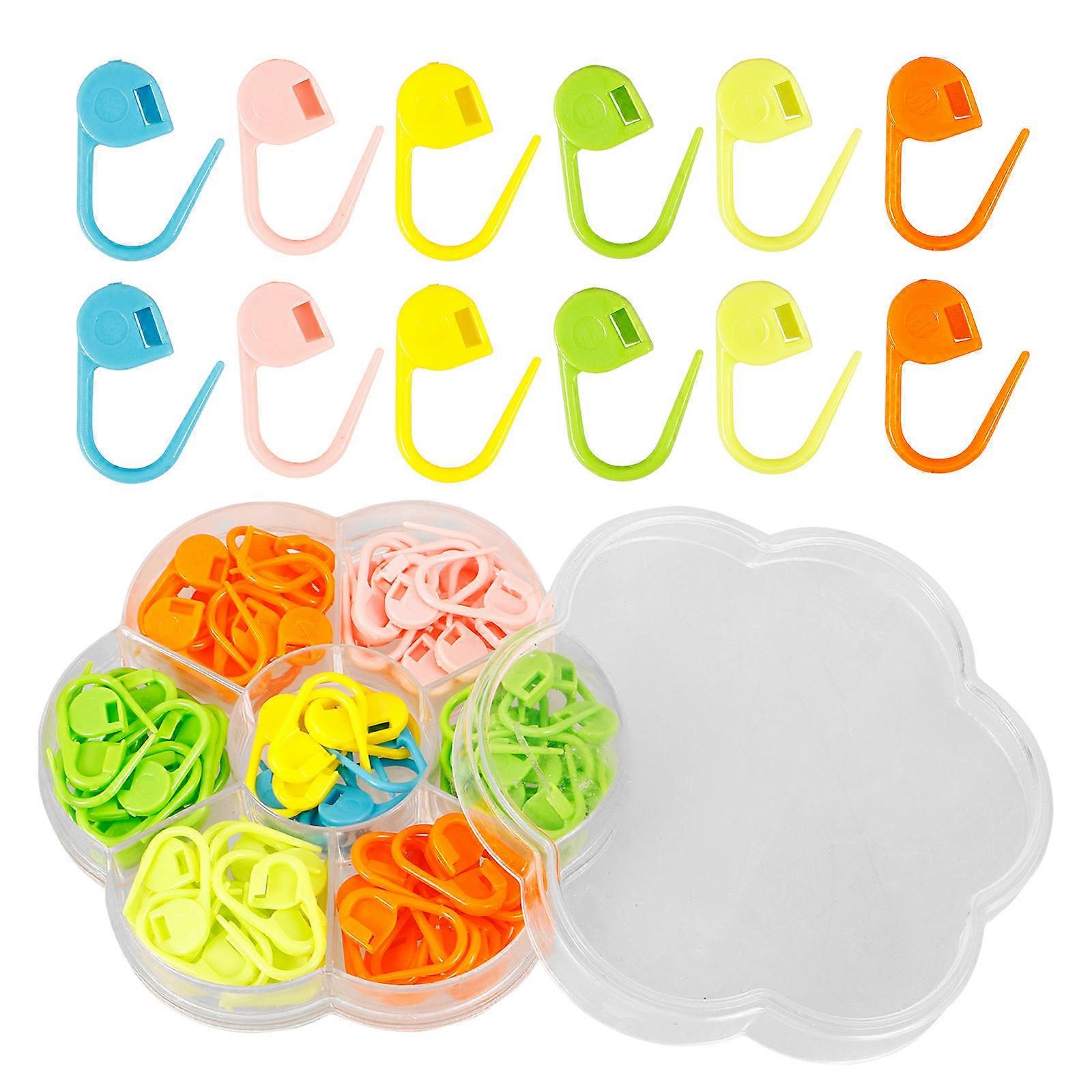 Cute Stitch Marker Clips Multi-Colored Weaving DIY Projects 2.30X1.50X0.20CM 100Pcs