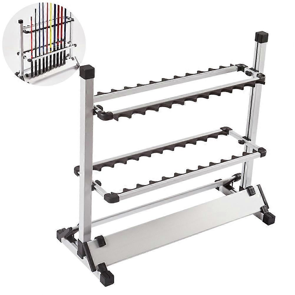 صيد قضيب الرف تخزين وحامل العرض المحمولة الألومنيوم المضادة للانزلاق مقاومة للتآكل 72x34x70cm 1 قطعة