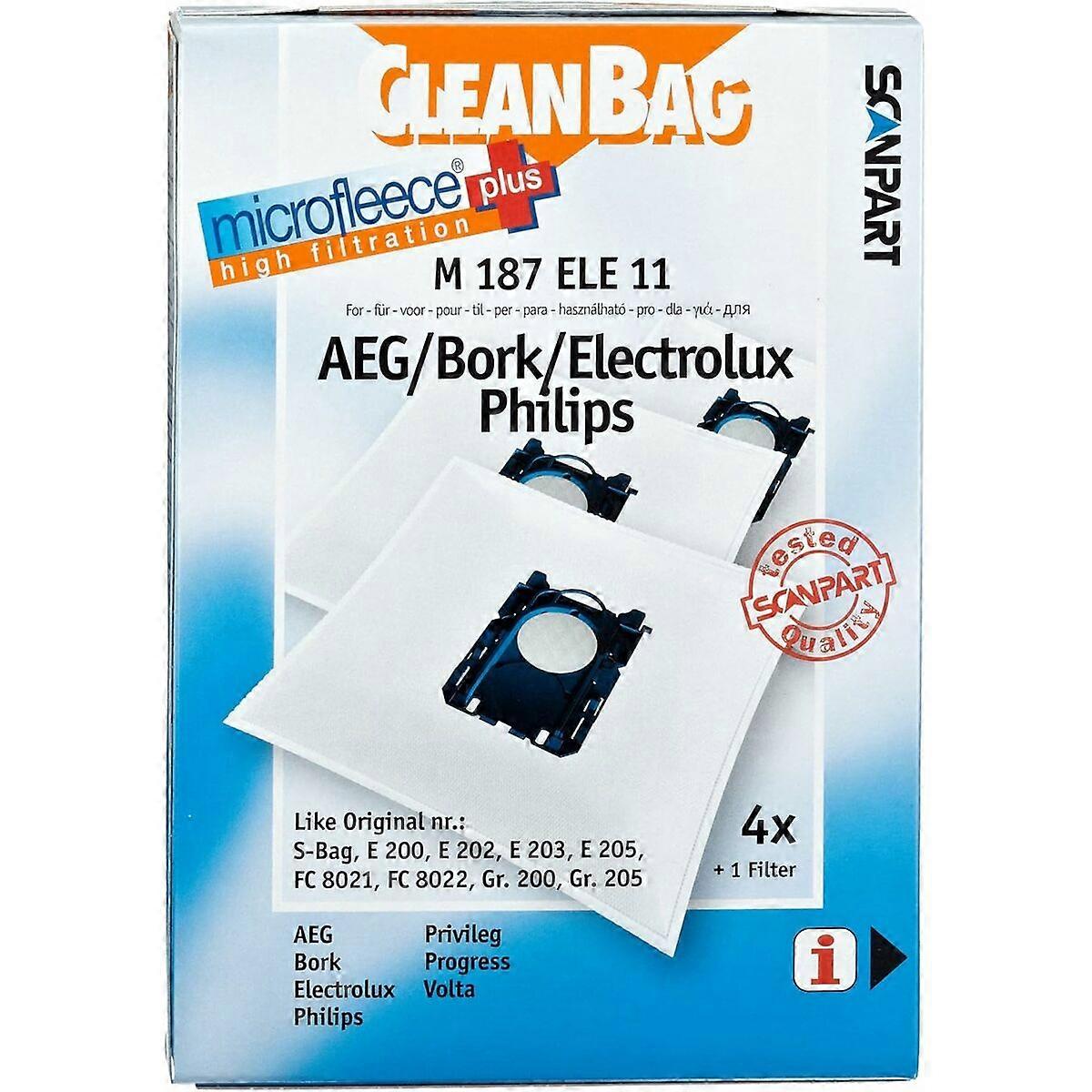 Replacement Bag for Vacuum Cleaner Scanpart M 187 ELE11