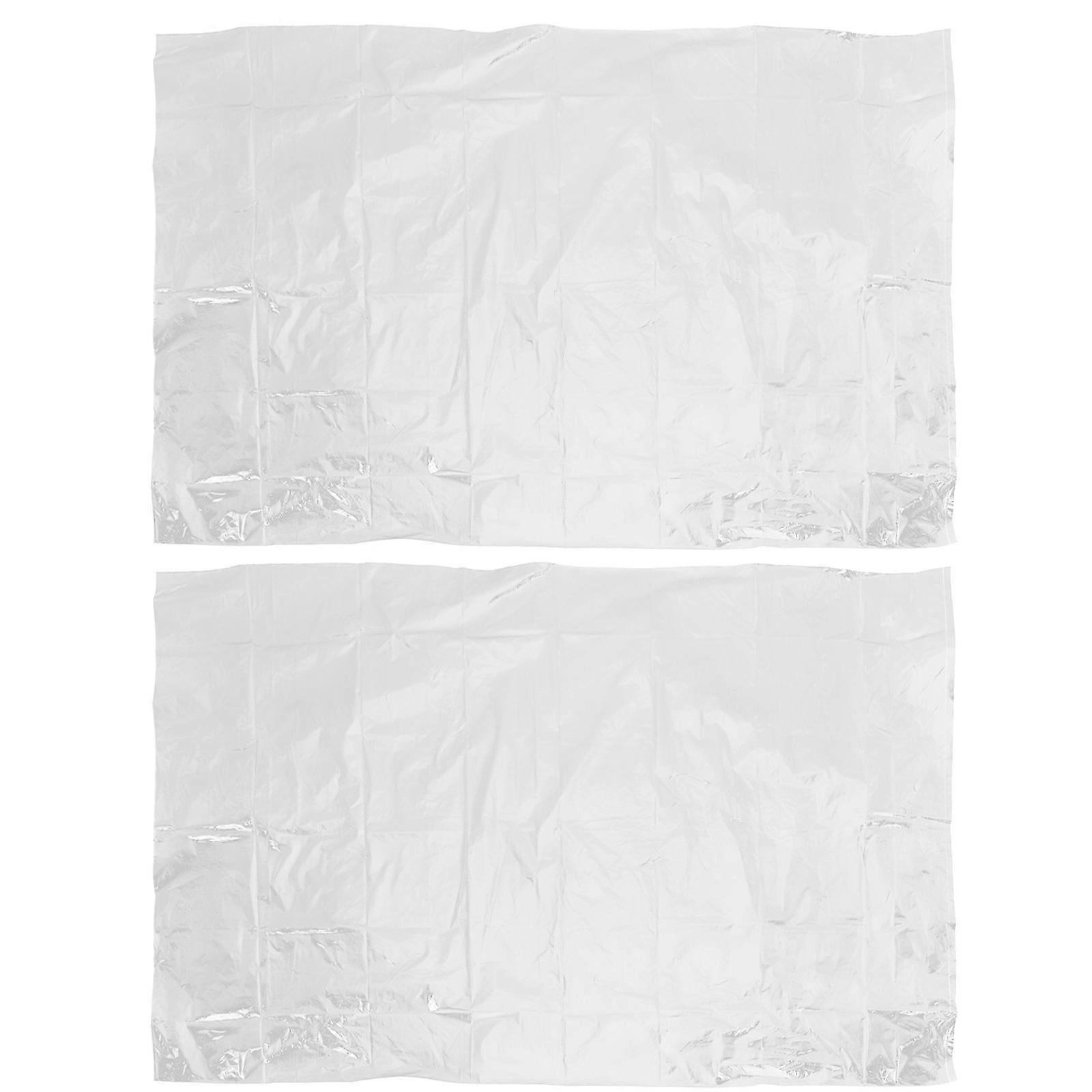 Storage Bag Oversized Bedding Organizer Dust-Proof Large PE Transparent For Bedding 2Pcs