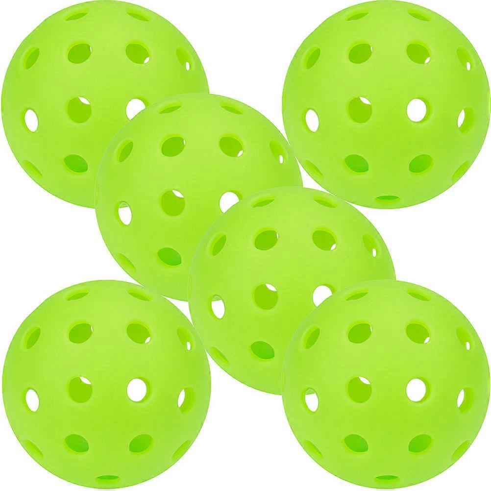 Compact Practice Ball Hollow Polystyrene Balls Glow In The Dark Ball Luminous PE Material Indoor Outdoor Use 6Pack