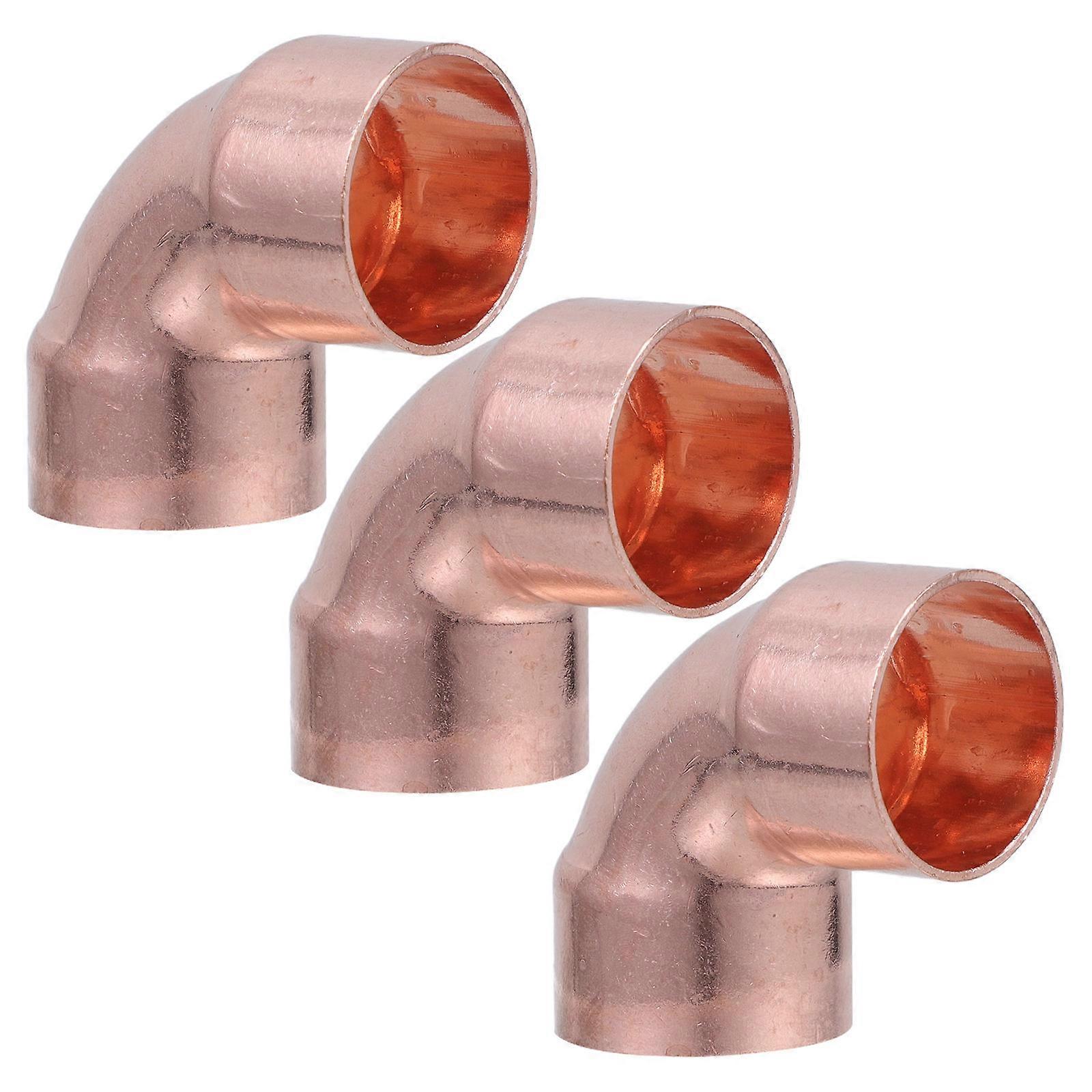 Air Conditioner Elbow Fittings Copper Fitting Leak Prevention For Construction Projects 3Pcs