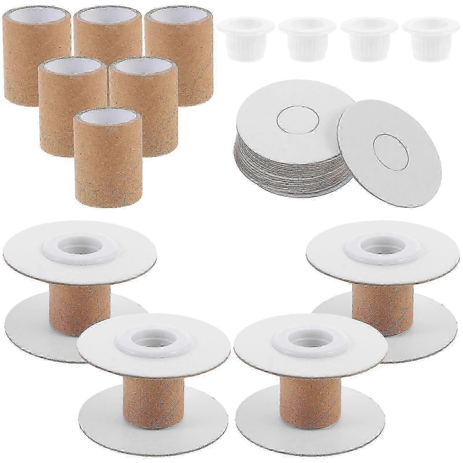 10Pcs Empty Wire Spools Removable Paper Sewing Spools Thread Spools Embroidery Weaving Bobbins