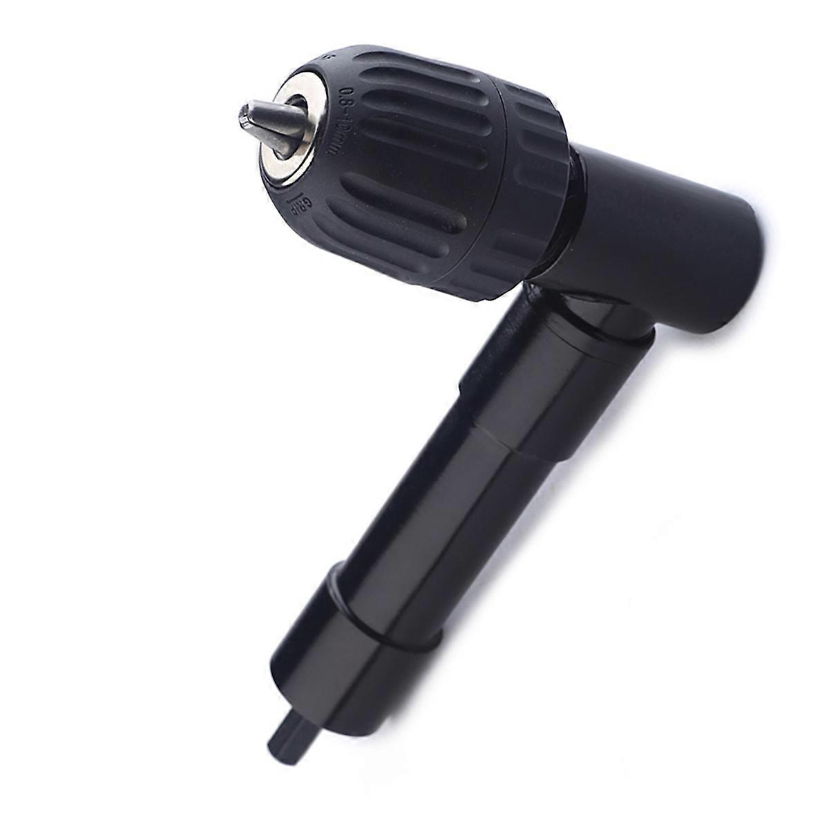 Drill Bit Adapter 90 Degree Angle Bend Extension Drill Attachment Adapter For Electric Drill Diy Projects Black 1Set
