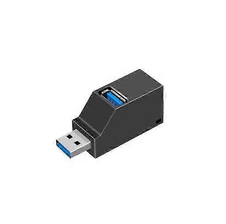 2-Pack USB 3.0 Hub 3-Port Portable Adapter for Computers, High-Speed Data Transfer