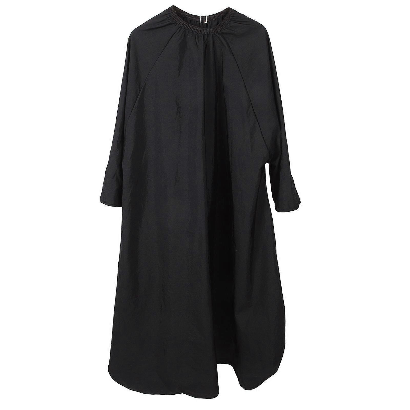 Barber Cutting Cape Non-sticky Easy to Clean Square Shape Black 1Set