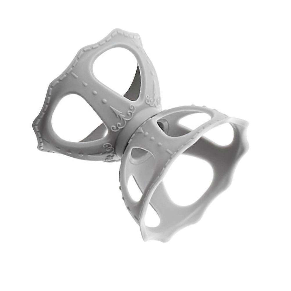 Makeup Powder Puff Stand Grey 6.2X6.2cm 3Pcs Plastic Drying Elegant Chic Style Beauty Tools