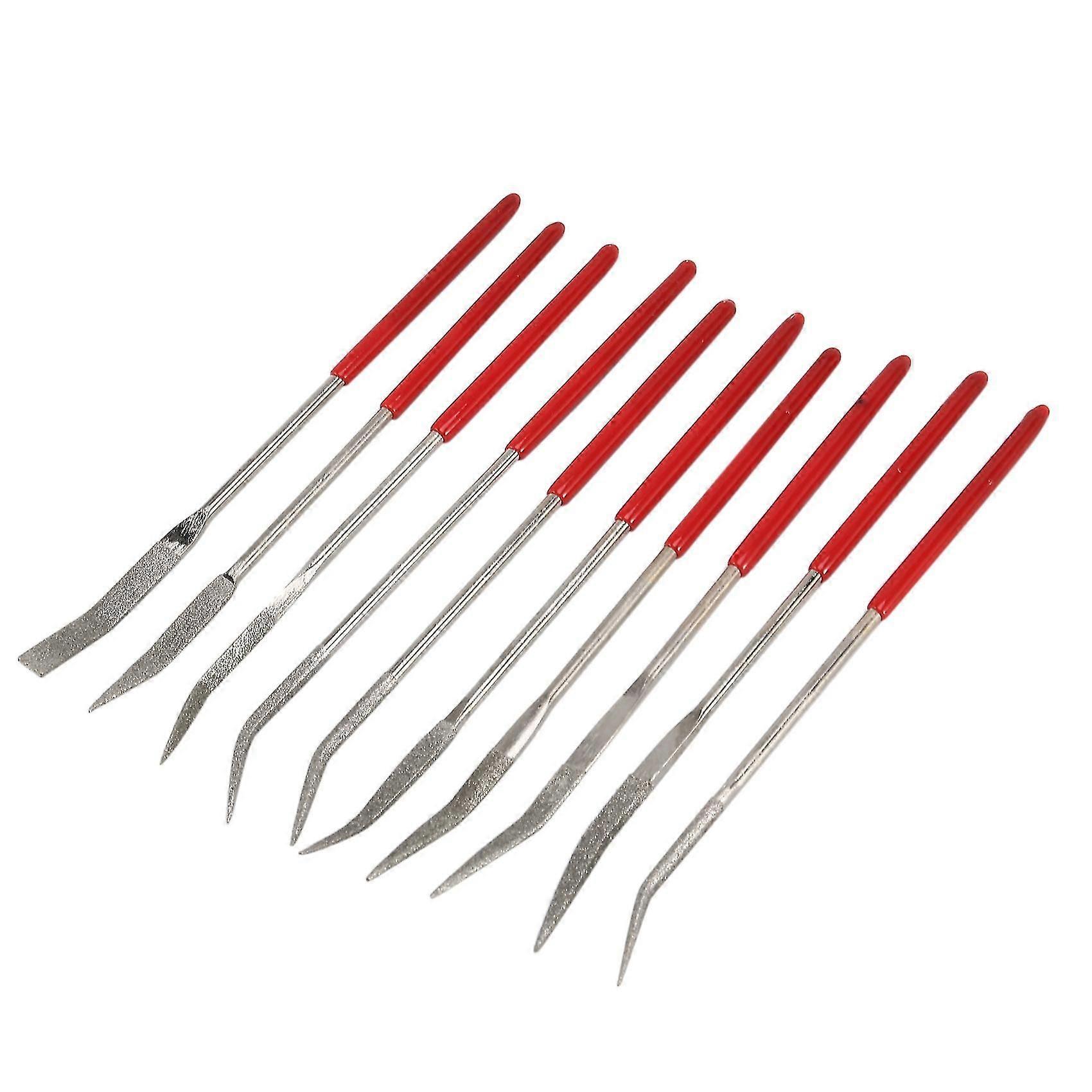 Curved Mini Diamond File Set Needle File Set Coated Metal File Set