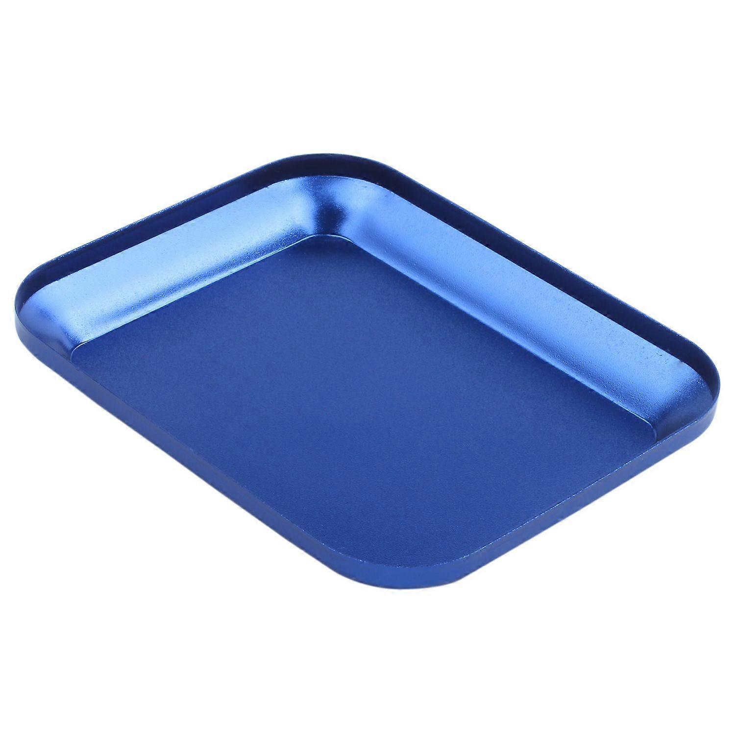 Screw Tray with Magnetic Pad for RC Model Car Repair Tool blue