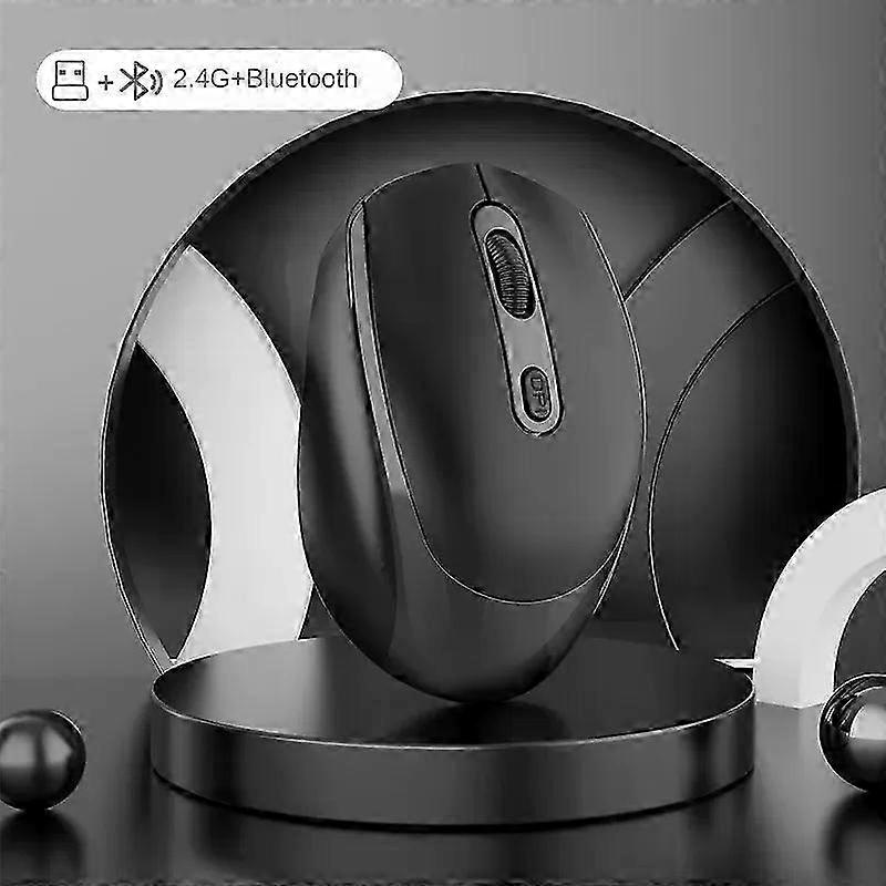 Rechargeable Bluetooth 5.2 Dual Mode USB Wireless Mouse 1200 DPI for Laptops and Tablets