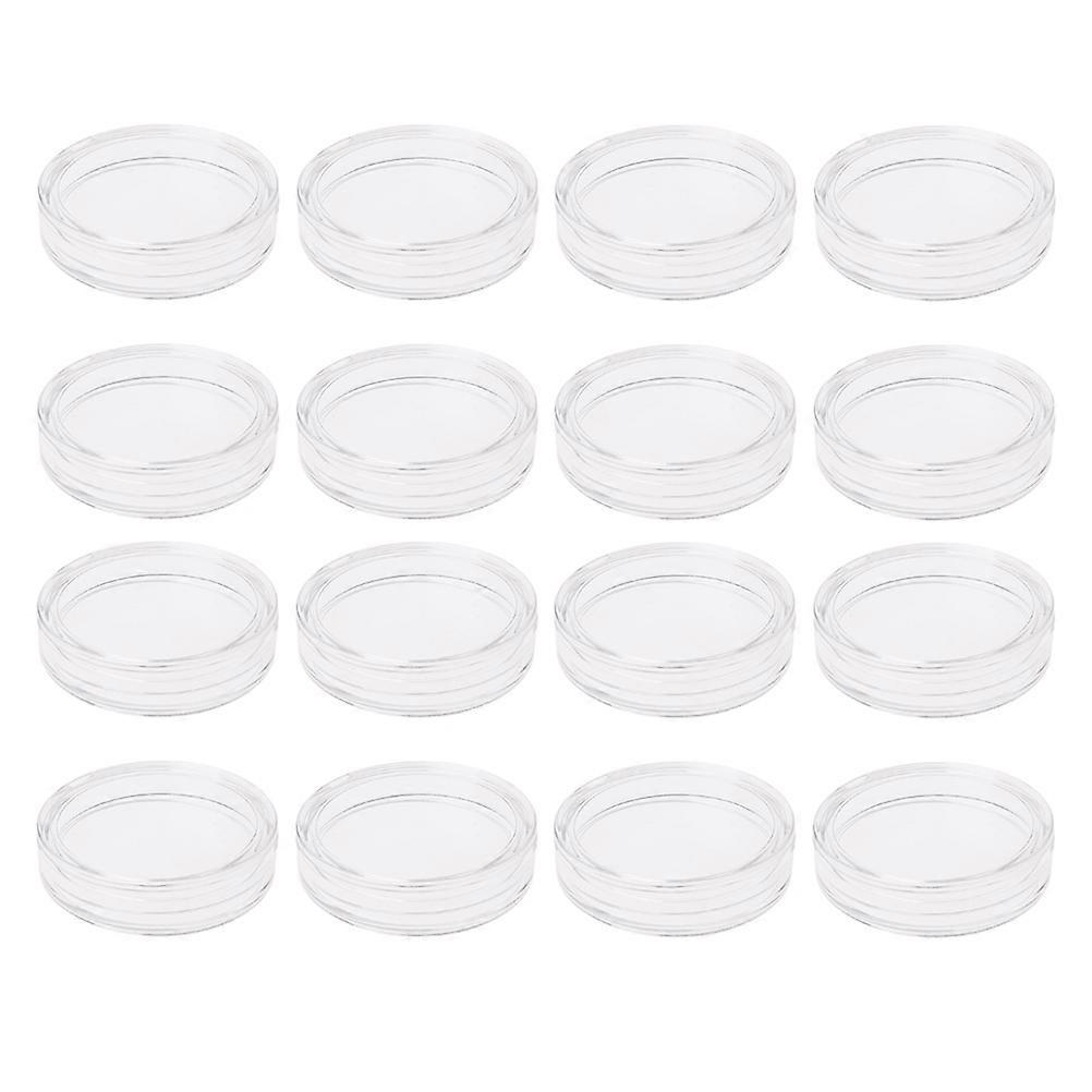 20pcs Transparent Acrylic Coin Storage Holders – Lightweight, Portable Collecting Boxes for Neat Organization and Display