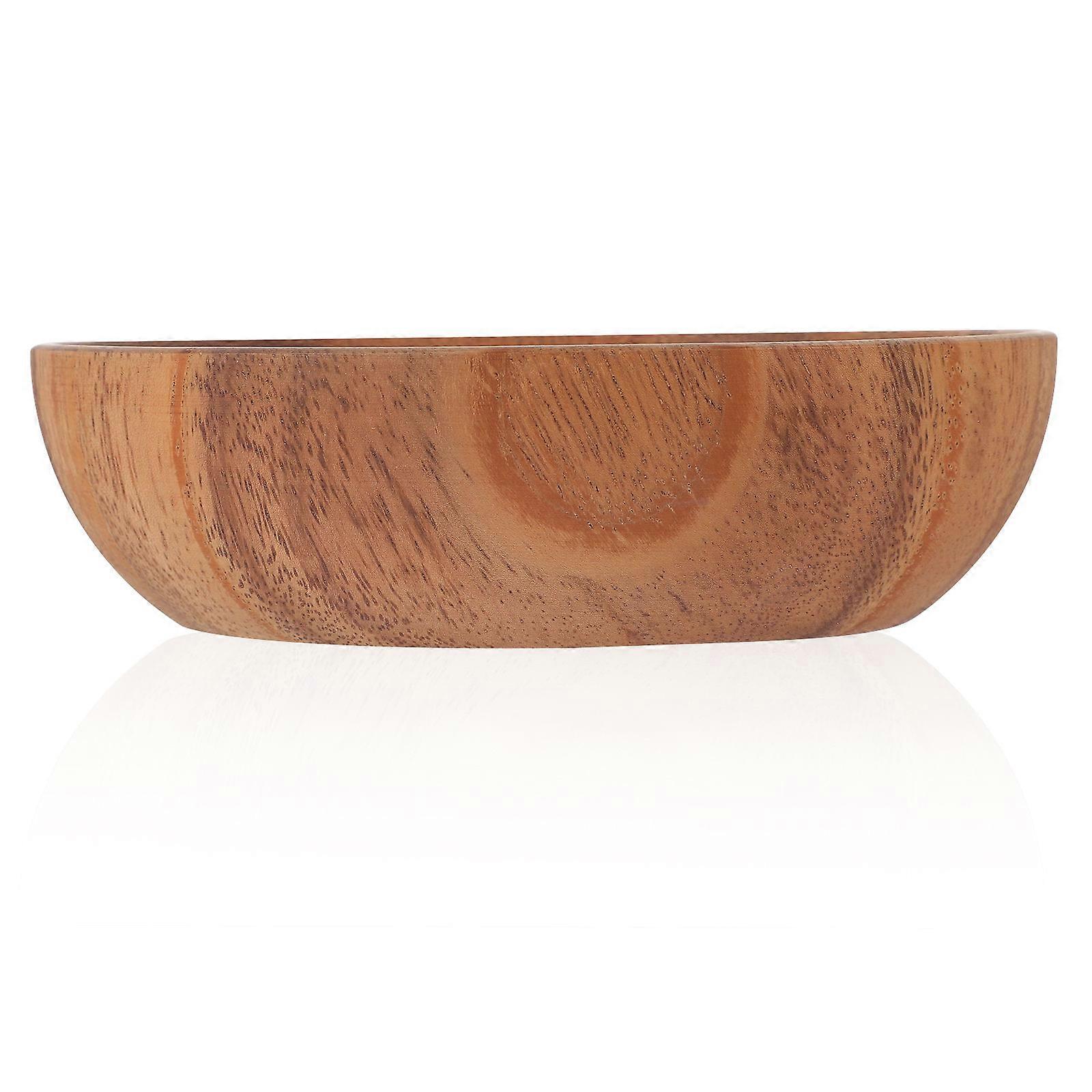 Wood Plate For Food Display Food Storage Plate 5.5×5.5×1.6in Round Shape 1Set
