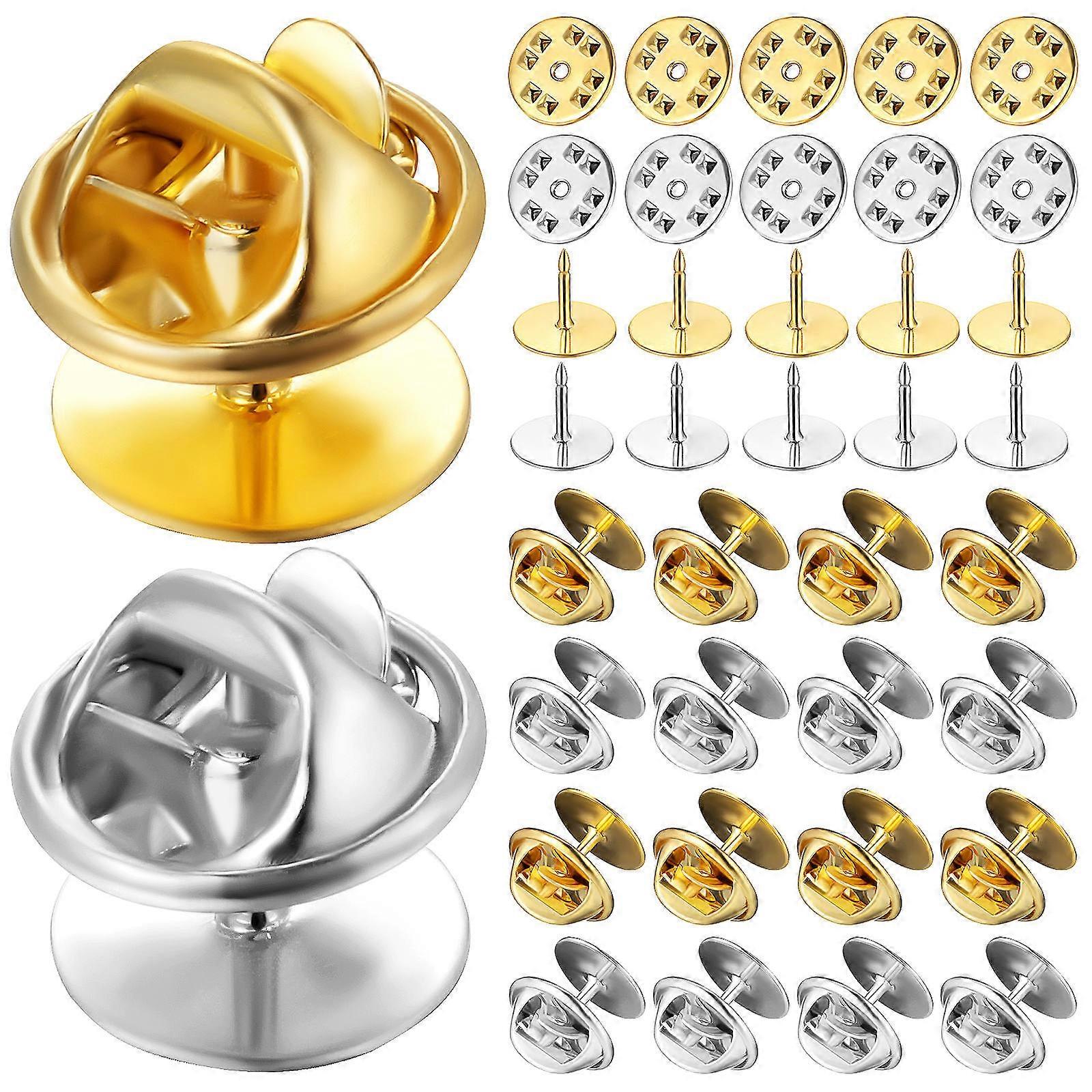 Lapel Badge Backs Copper Pin Backs For Jewelry Making Personal Use 60Sets