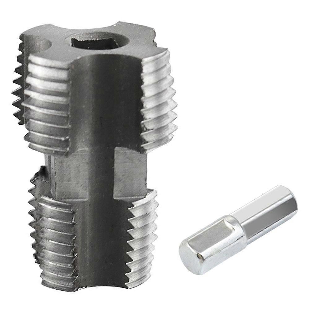 Manual Electric PVC Threading Tool Set – Tube Adapter for RVs, Kitchens & Outdoor Plumbing – Durable, User Friendly Drill Attachment for Efficient Use