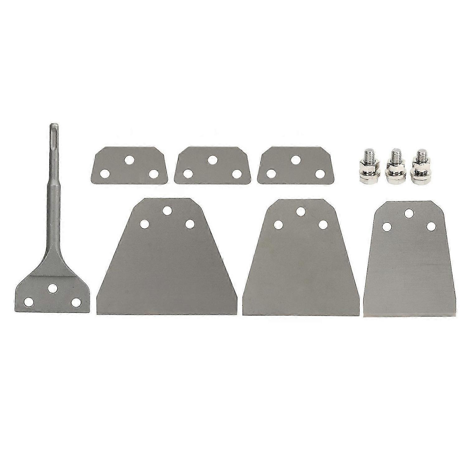 Tile Removal Chisel Tool Ultra Thin Round Handle Floor Wall Scraper Kit for Electric Hammer