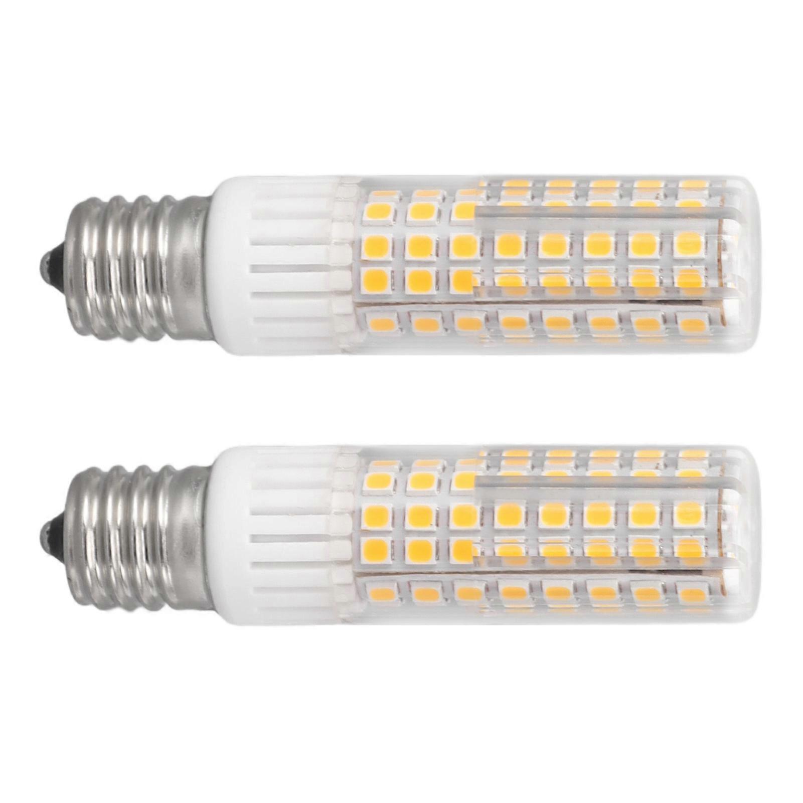 2kpl E17 mikroaaltouuni polttimo 100LEDs PC E17 100-240V LED mikroaaltouuni liesi polttimo mikroaaltouuni pöytävalaisin lämmin valo 