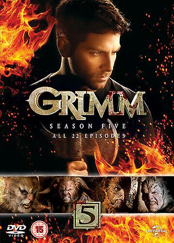 Grimm Season 5 DVD (2016) David Giuntoli cert 15 5 discs - Region 2