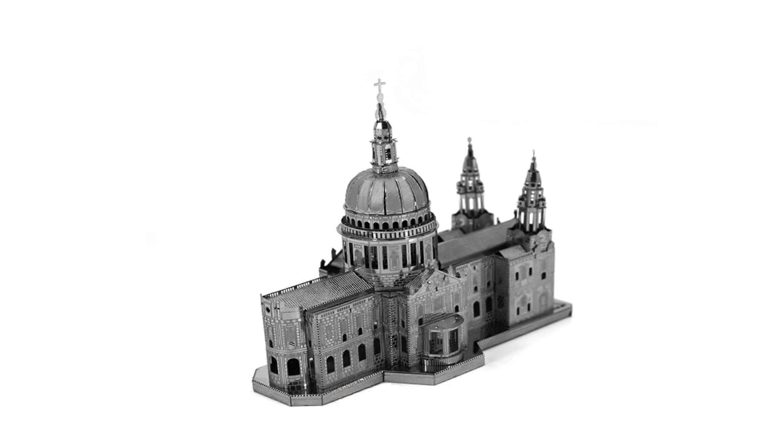St Paul's Cathedral London 3D Metal Puzzle Model Kit for Adults, Architectural Model Size 10.2x3.6x9.4 cm