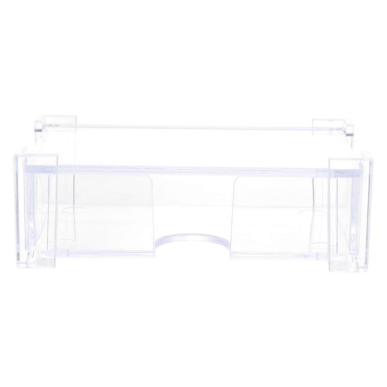 Transparent Acrylic Business Card Holder for Desktop Use and Protective Storage Box 2 Pcs